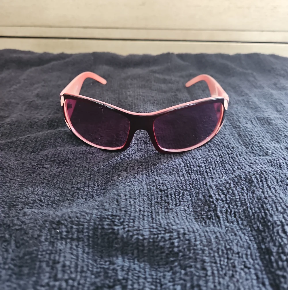 Pink Sunglasses with Purple Lenses